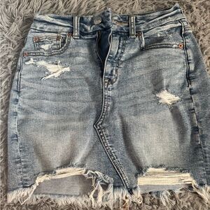 American Eagle Outfitters Blue Mini Pencil Skirt